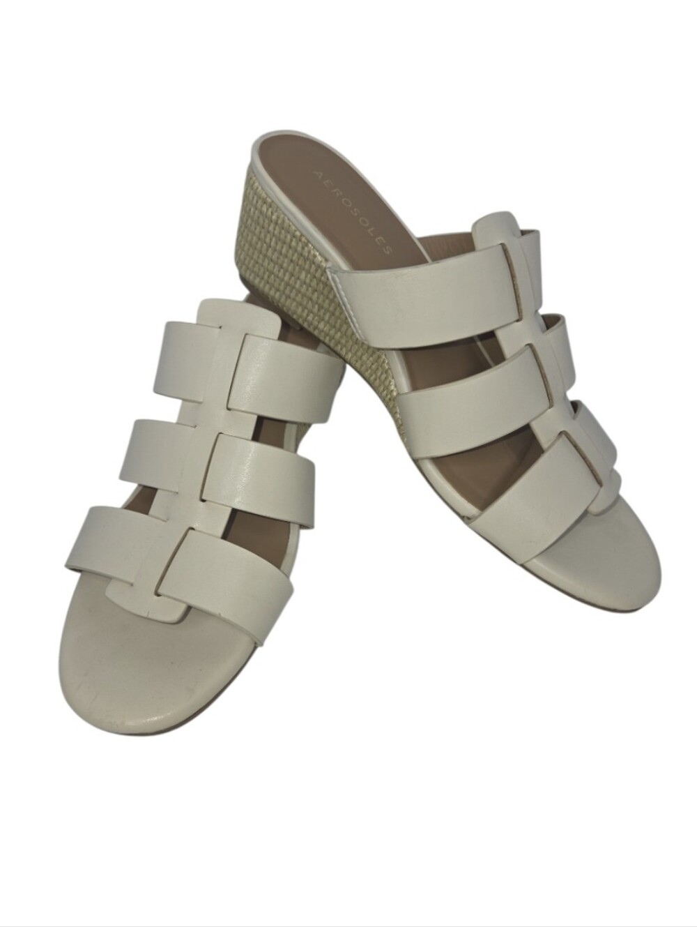 Aerosoles Wilma Wedge Sandal Eggnog Size 9.5